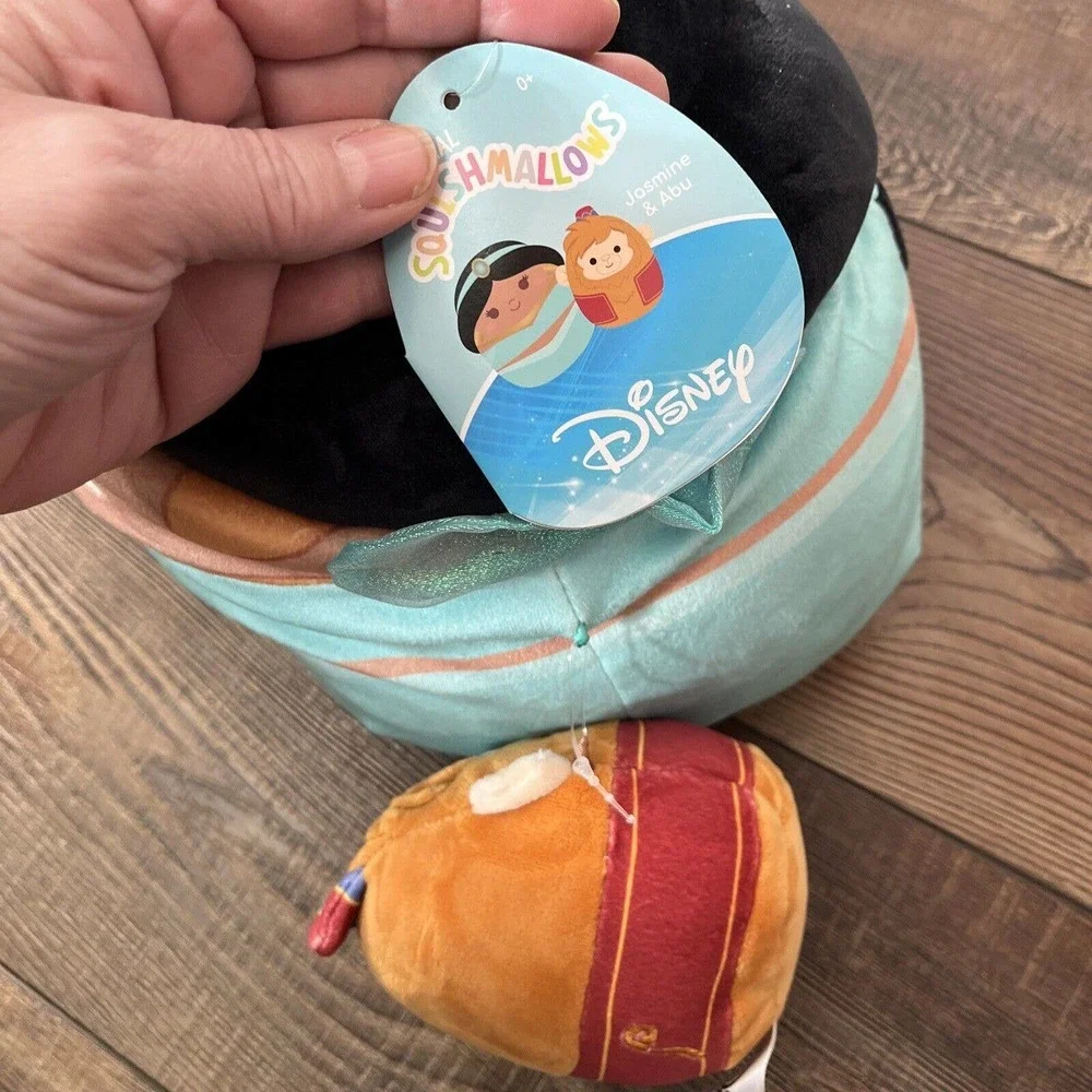 NWT Squishmallow Disney 10” PRINCESS Jasmine and Abu Set PLUSH Aladdin - Picture 4 of 4